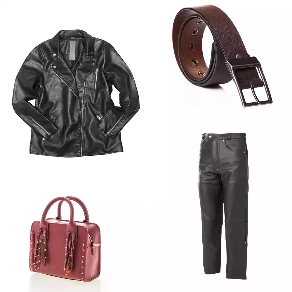 Leather-jacket-belt-pant-bag
